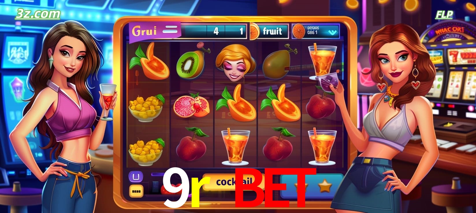 9r bet cassino online com caça-níqueis de frutas e coquetéis coloridos
